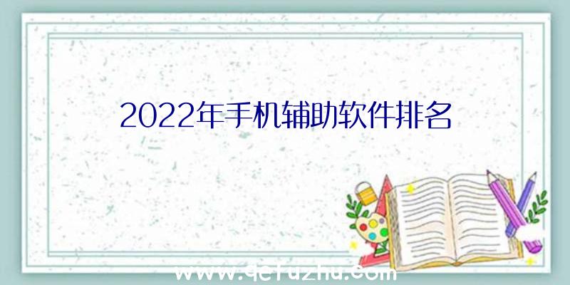 2022年手机辅助软件排名