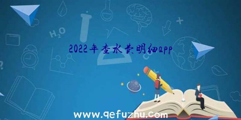 2022年查水费明细app