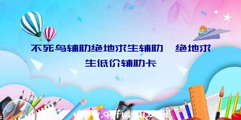 不死鸟辅助绝地求生辅助、绝地求生低价辅助卡