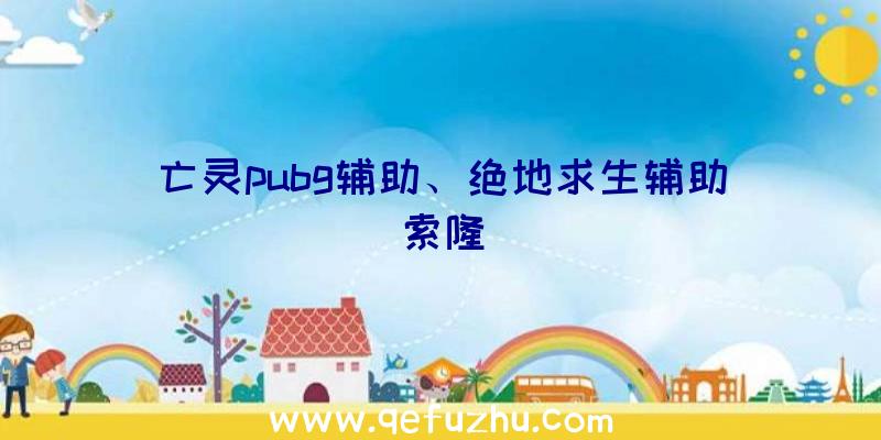 亡灵pubg辅助、绝地求生辅助索隆