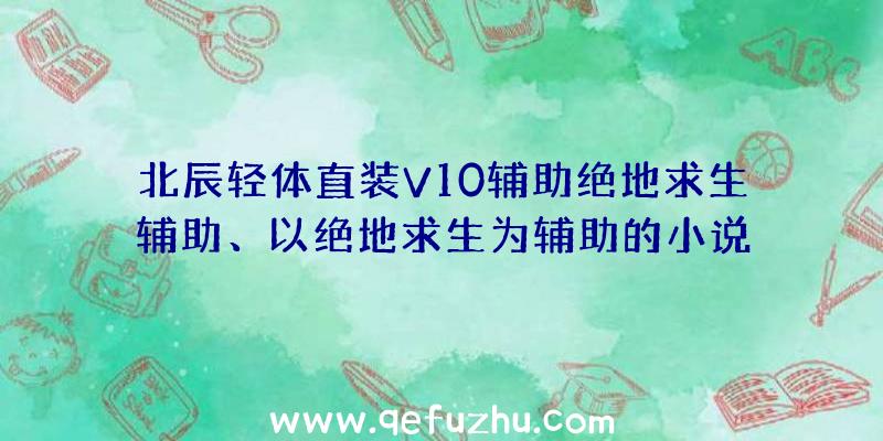 北辰轻体直装V10辅助绝地求生辅助、以绝地求生为辅助的小说