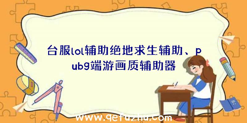 台服lol辅助绝地求生辅助、pubg端游画质辅助器