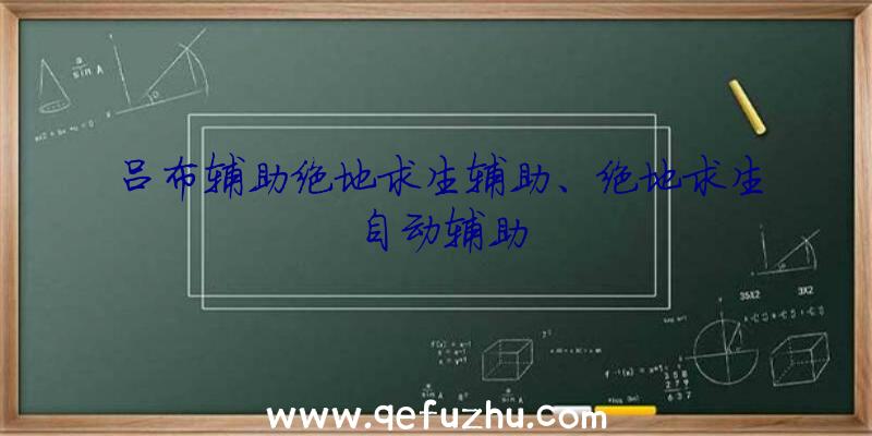 吕布辅助绝地求生辅助、绝地求生自动辅助