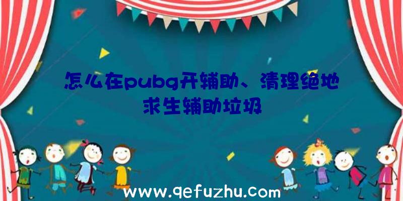 怎么在pubg开辅助、清理绝地求生辅助垃圾