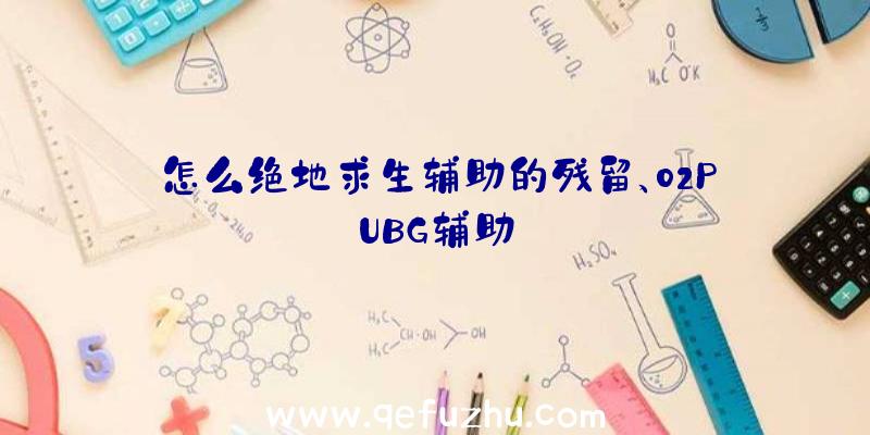 怎么绝地求生辅助的残留、02PUBG辅助