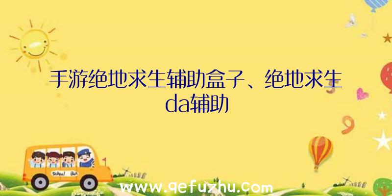 手游绝地求生辅助盒子、绝地求生da辅助