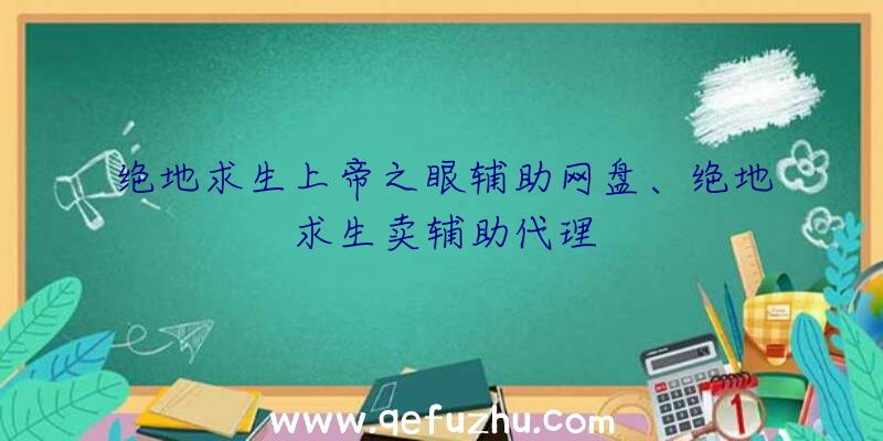 绝地求生上帝之眼辅助网盘、绝地求生卖辅助代理