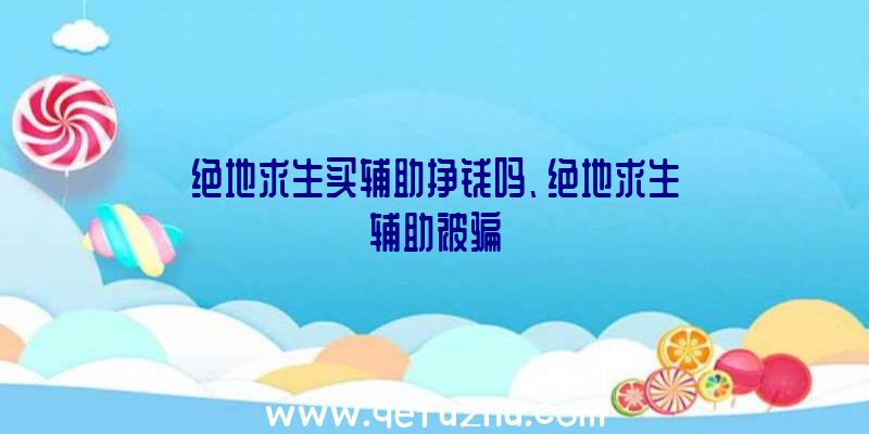 绝地求生买辅助挣钱吗、绝地求生辅助被骗