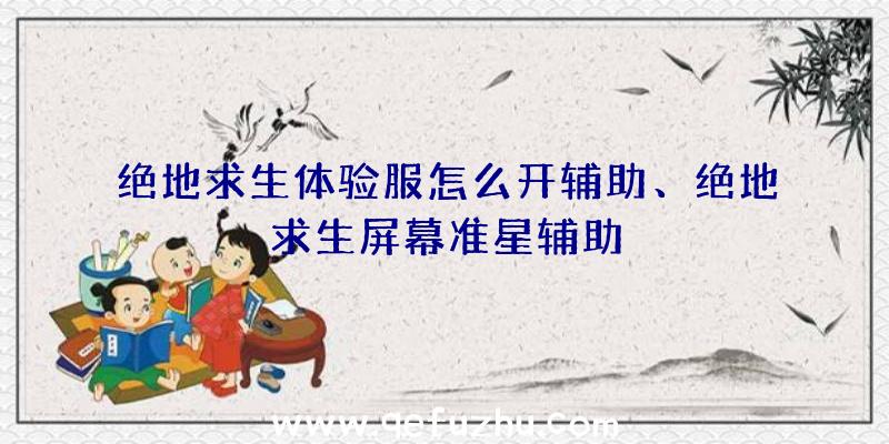 绝地求生体验服怎么开辅助、绝地求生屏幕准星辅助