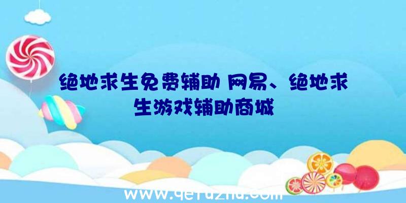 绝地求生免费辅助+网易、绝地求生游戏辅助商城