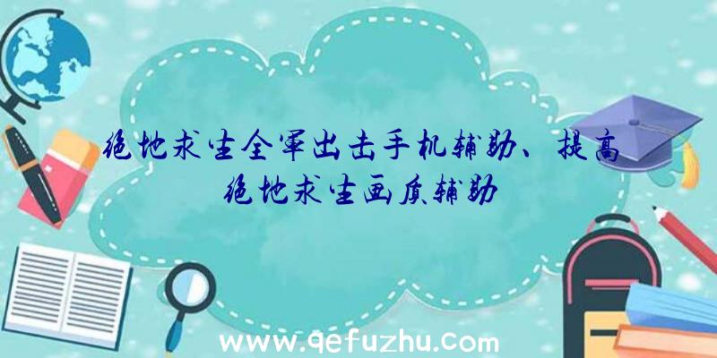 绝地求生全军出击手机辅助、提高绝地求生画质辅助