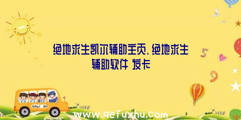 绝地求生凯尔辅助主页、绝地求生辅助软件