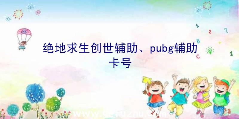 绝地求生创世辅助、pubg辅助卡号