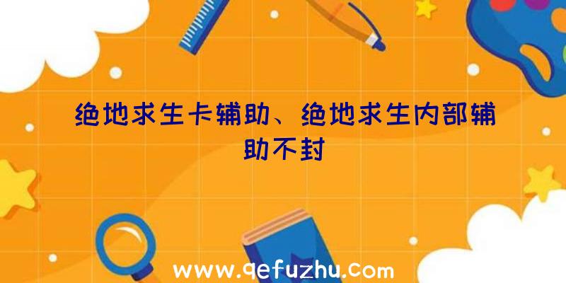 绝地求生卡辅助、绝地求生内部辅助不封