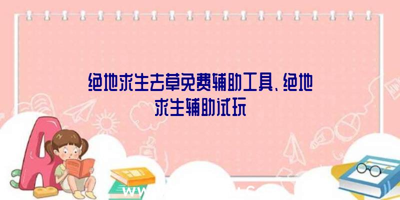 绝地求生去草免费辅助工具、绝地求生辅助试玩