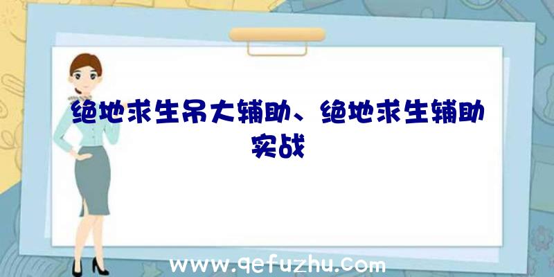 绝地求生吊大辅助、绝地求生辅助实战