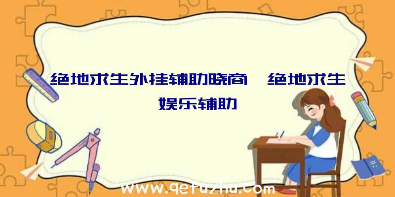 绝地求生外挂辅助晓商、绝地求生娱乐辅助