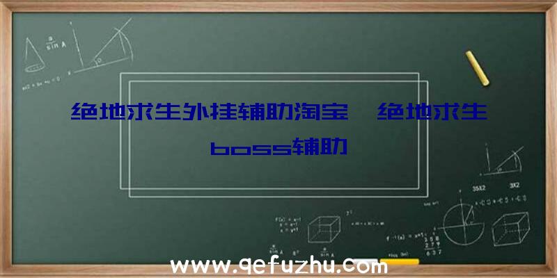 绝地求生外挂辅助淘宝、绝地求生boss辅助