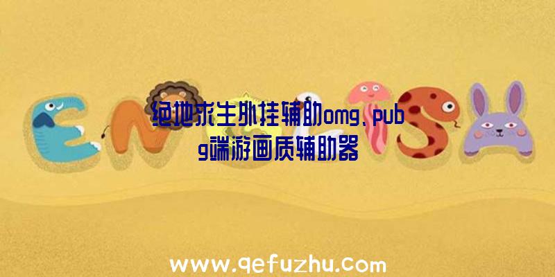 绝地求生外挂辅助omg、pubg端游画质辅助器