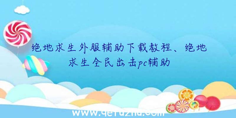 绝地求生外服辅助下载教程、绝地求生全民出击pc辅助