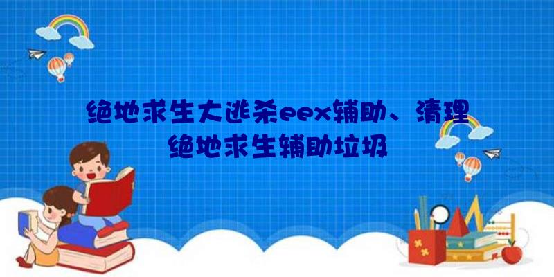 绝地求生大逃杀eex辅助、清理绝地求生辅助垃圾