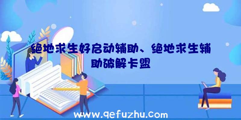 绝地求生好启动辅助、绝地求生辅助破解卡盟