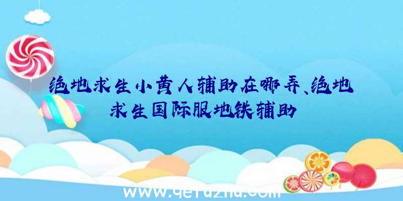 绝地求生小黄人辅助在哪弄、绝地求生国际服地铁辅助