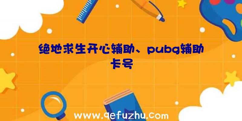 绝地求生开心辅助、pubg辅助卡号