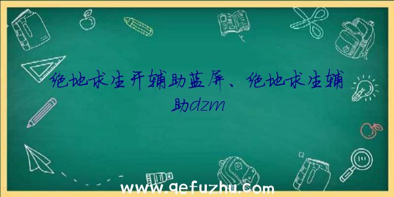 绝地求生开辅助蓝屏、绝地求生辅助dzm