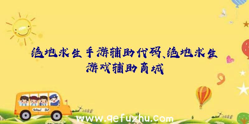 绝地求生手游辅助代码、绝地求生游戏辅助商城