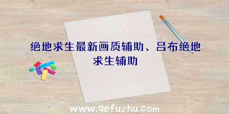 绝地求生最新画质辅助、吕布绝地求生辅助