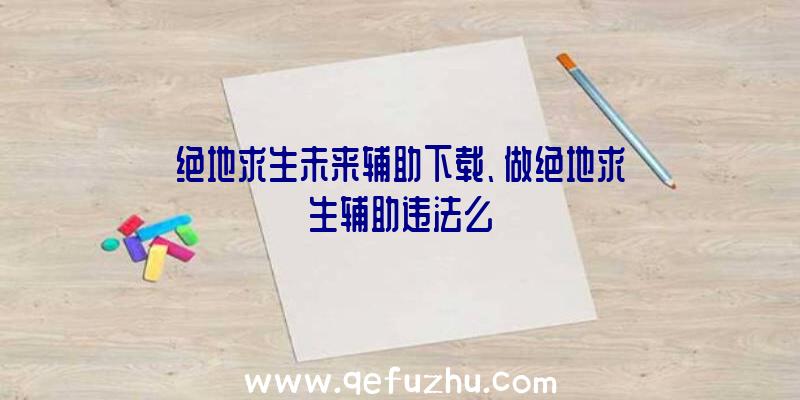 绝地求生未来辅助下载、做绝地求生辅助违法么