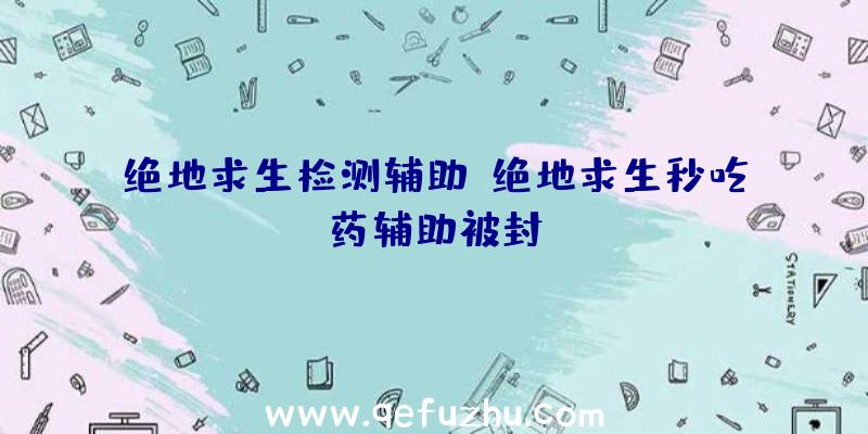 绝地求生检测辅助、绝地求生秒吃药辅助被封