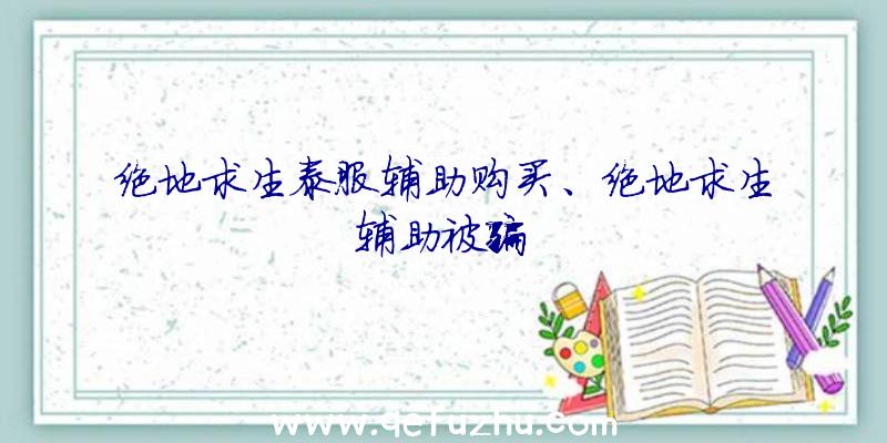 绝地求生泰服辅助购买、绝地求生辅助被骗