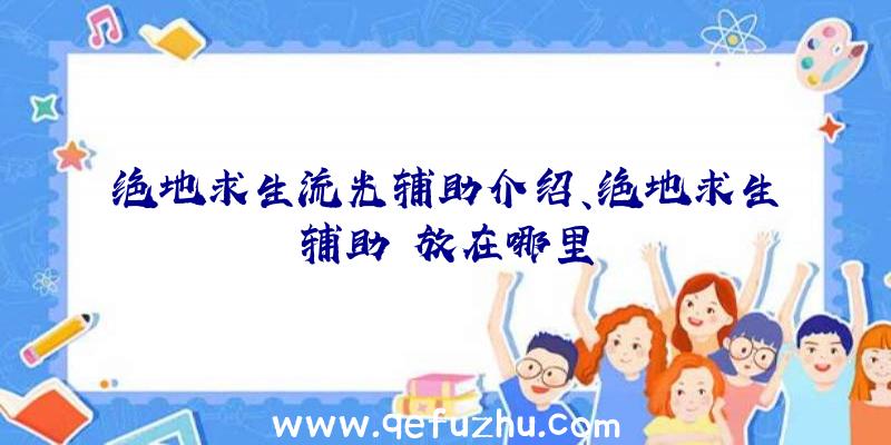 绝地求生流光辅助介绍、绝地求生辅助