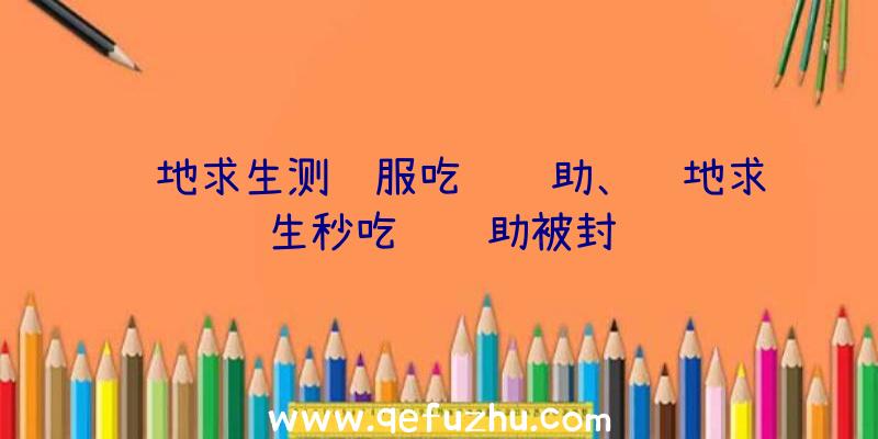 绝地求生测试服吃鸡辅助、绝地求生秒吃药辅助被封