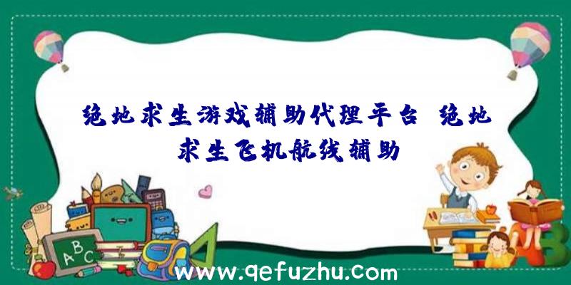 绝地求生游戏辅助代理平台、绝地求生飞机航线辅助