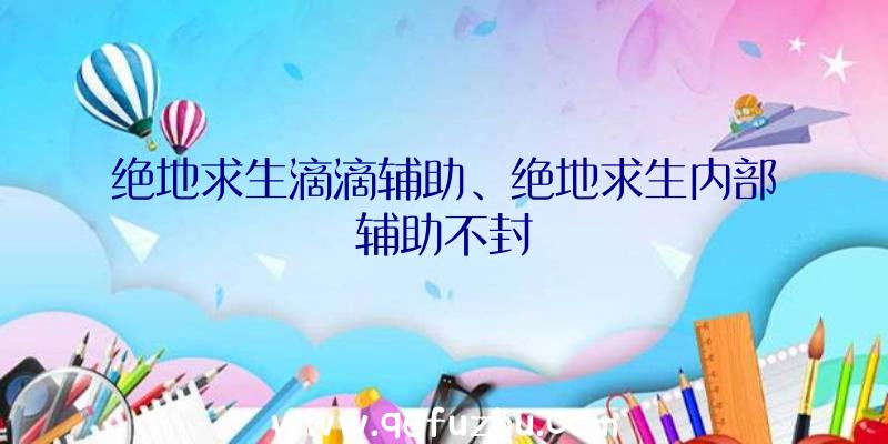 绝地求生滴滴辅助、绝地求生内部辅助不封