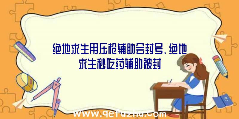 绝地求生用压枪辅助会封号、绝地求生秒吃药辅助被封