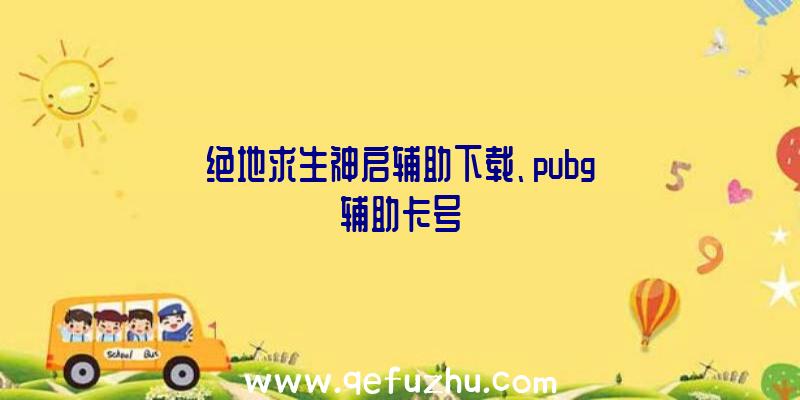 绝地求生神启辅助下载、pubg辅助卡号