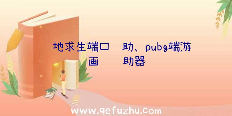 绝地求生端口辅助、pubg端游画质辅助器