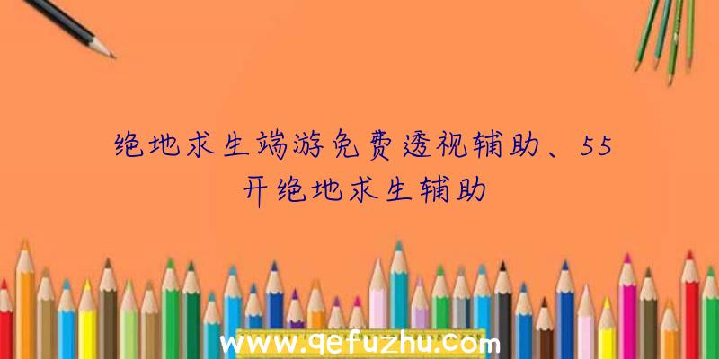 绝地求生端游免费透视辅助、55开绝地求生辅助