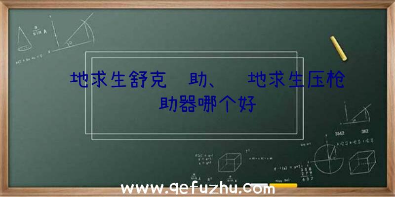 绝地求生舒克辅助、绝地求生压枪辅助器哪个好