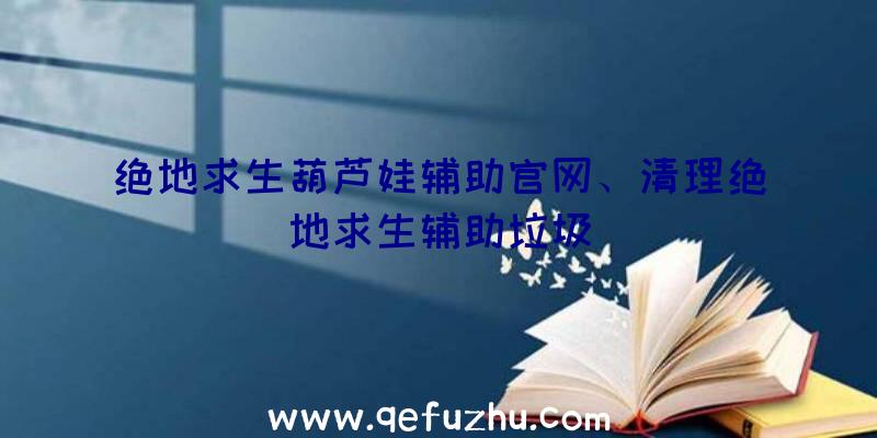 绝地求生葫芦娃辅助官网、清理绝地求生辅助垃圾