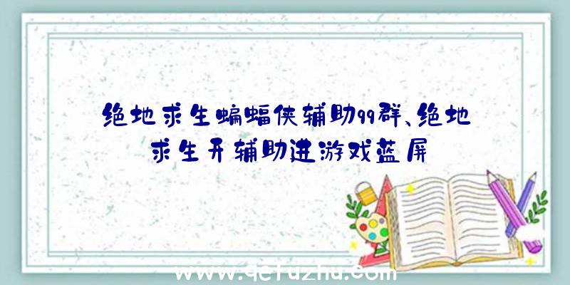 绝地求生蝙蝠侠辅助qq群、绝地求生开辅助进游戏蓝屏