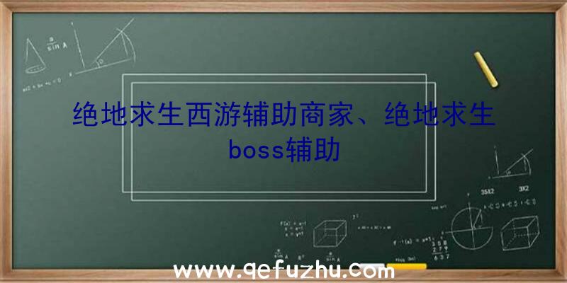 绝地求生西游辅助商家、绝地求生boss辅助