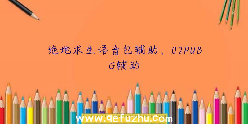 绝地求生语音包辅助、02PUBG辅助