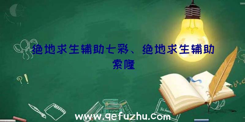 绝地求生辅助七彩、绝地求生辅助索隆