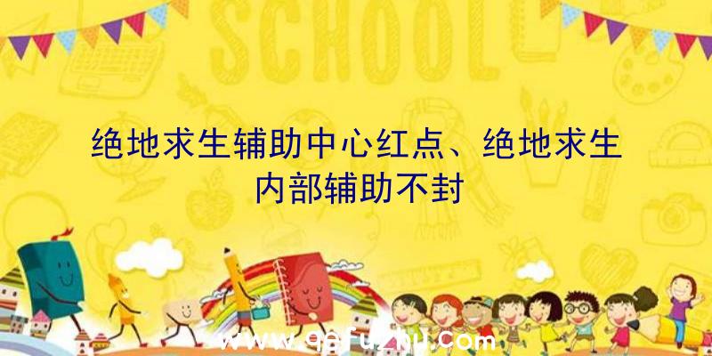 绝地求生辅助中心红点、绝地求生内部辅助不封