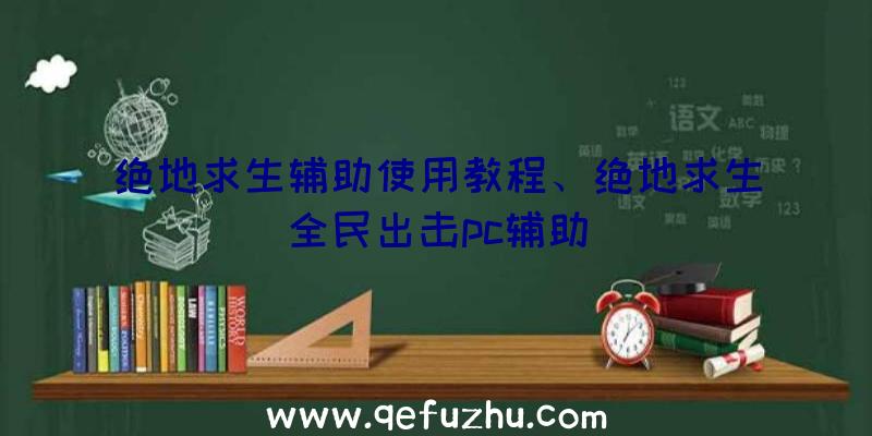 绝地求生辅助使用教程、绝地求生全民出击pc辅助